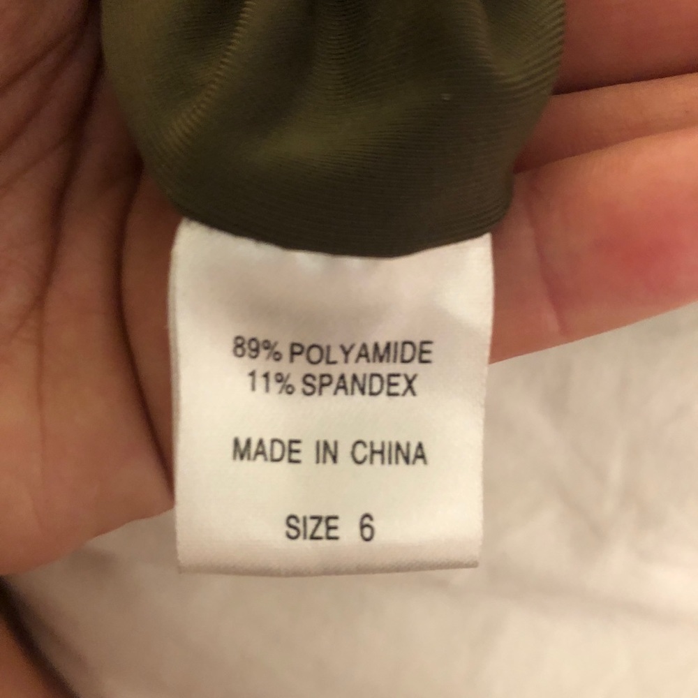 PENCEY OLIVE GREEN DRESS - Picture 5 of 7